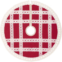 Thumbnail for Margot Red Mini Christmas Tree Skirt 21 VHC Brands - The Fox Decor