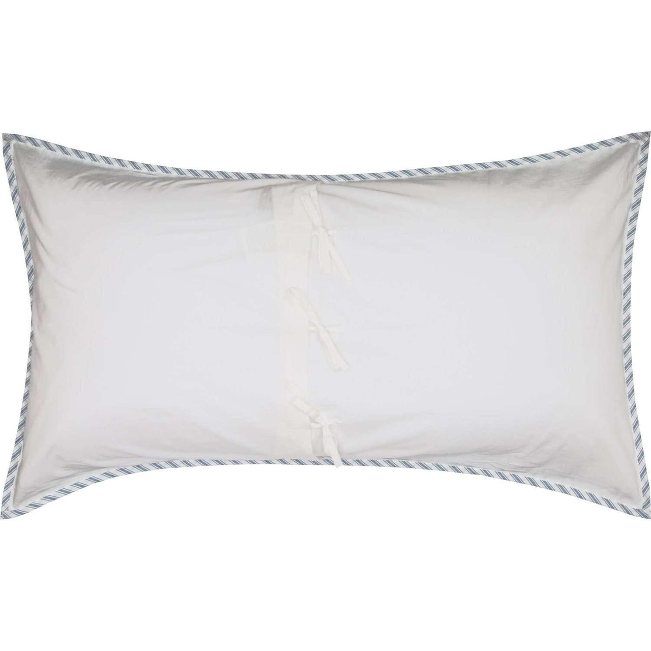 Sawyer Mill Blue Ticking Stripe King Sham 21x37 VHC Brands - The Fox Decor