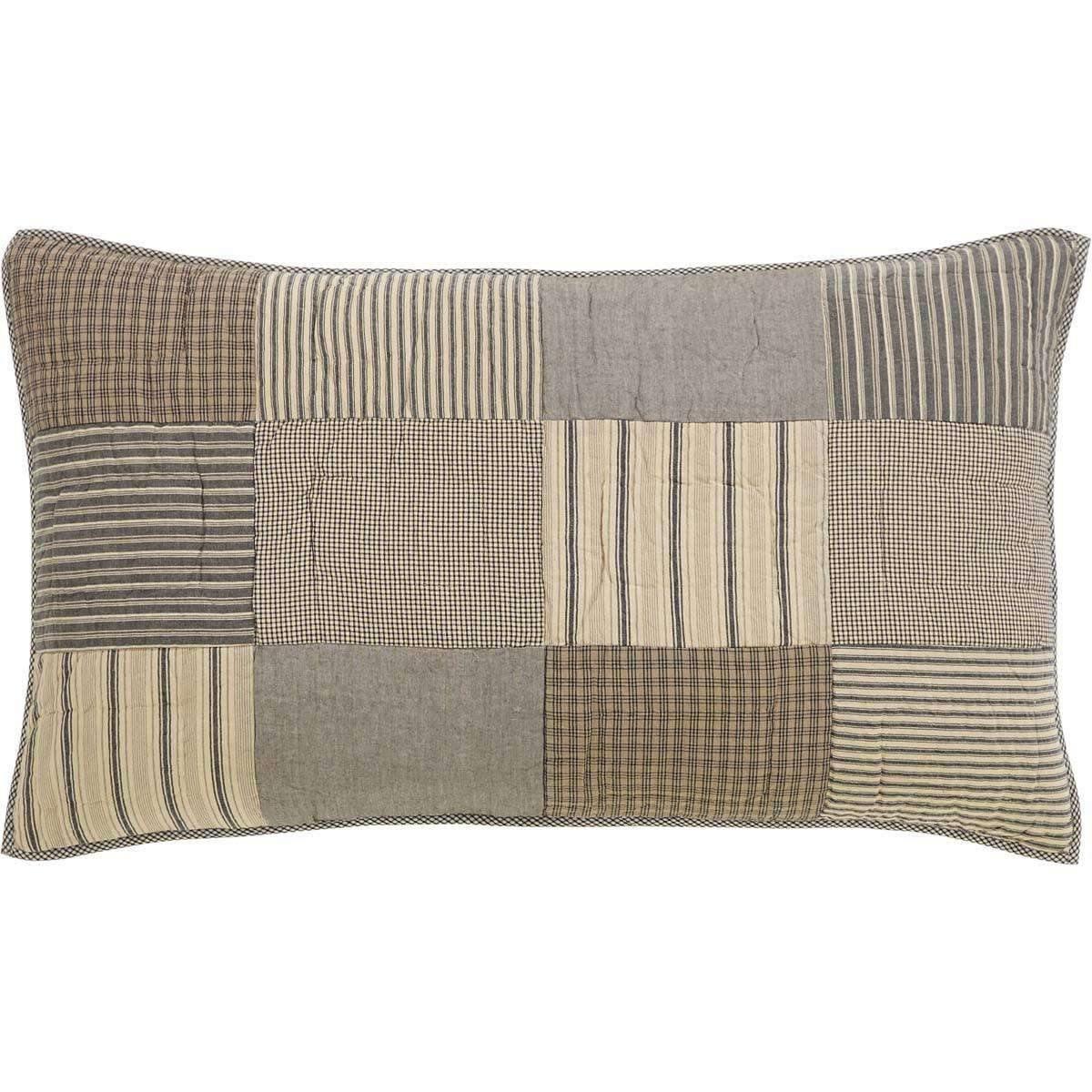 Sawyer Mill Charcoal King Sham 21x37 VHC Brands - The Fox Decor