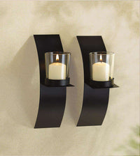 Thumbnail for Modern Art Candle Sconce Duo - The Fox Decor