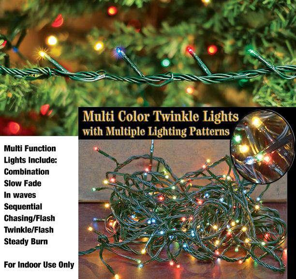 Colored twinkle lights top
