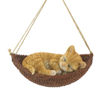 Thumbnail for Napping Cat On Hammock Figurine