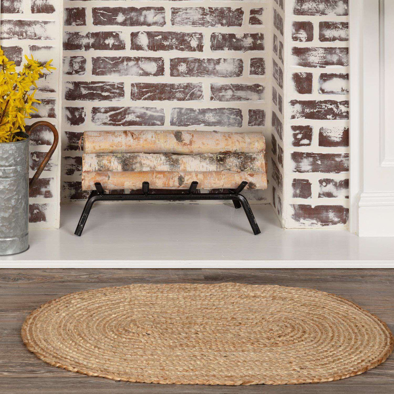 Natural Jute Rugs Oval VHC Brands Rugs VHC Brands 20" x 30" 