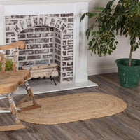Thumbnail for Natural Jute Rugs Oval VHC Brands - The Fox Decor