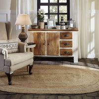 Thumbnail for Natural Jute Rugs Oval VHC Brands - The Fox Decor