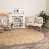 Thumbnail for Natural Jute Rugs Oval VHC Brands Rugs VHC Brands 6 x 9' 