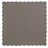 Thumbnail for Navy Check Scalloped Table Cloth, 60