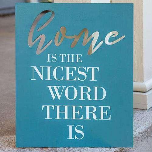 Nicest Word Wood Cutout Sign - The Fox Decor