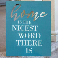 Nicest Word Wood Cutout Sign - The Fox Decor