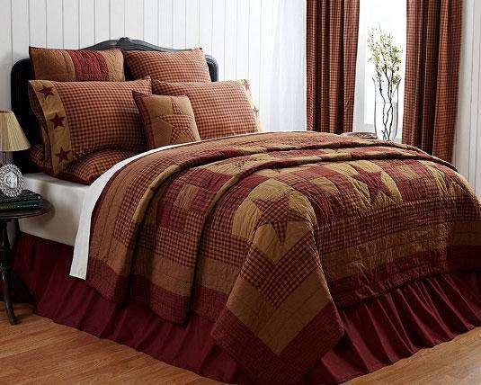 Ninepatch King Quilt - The Fox Decor