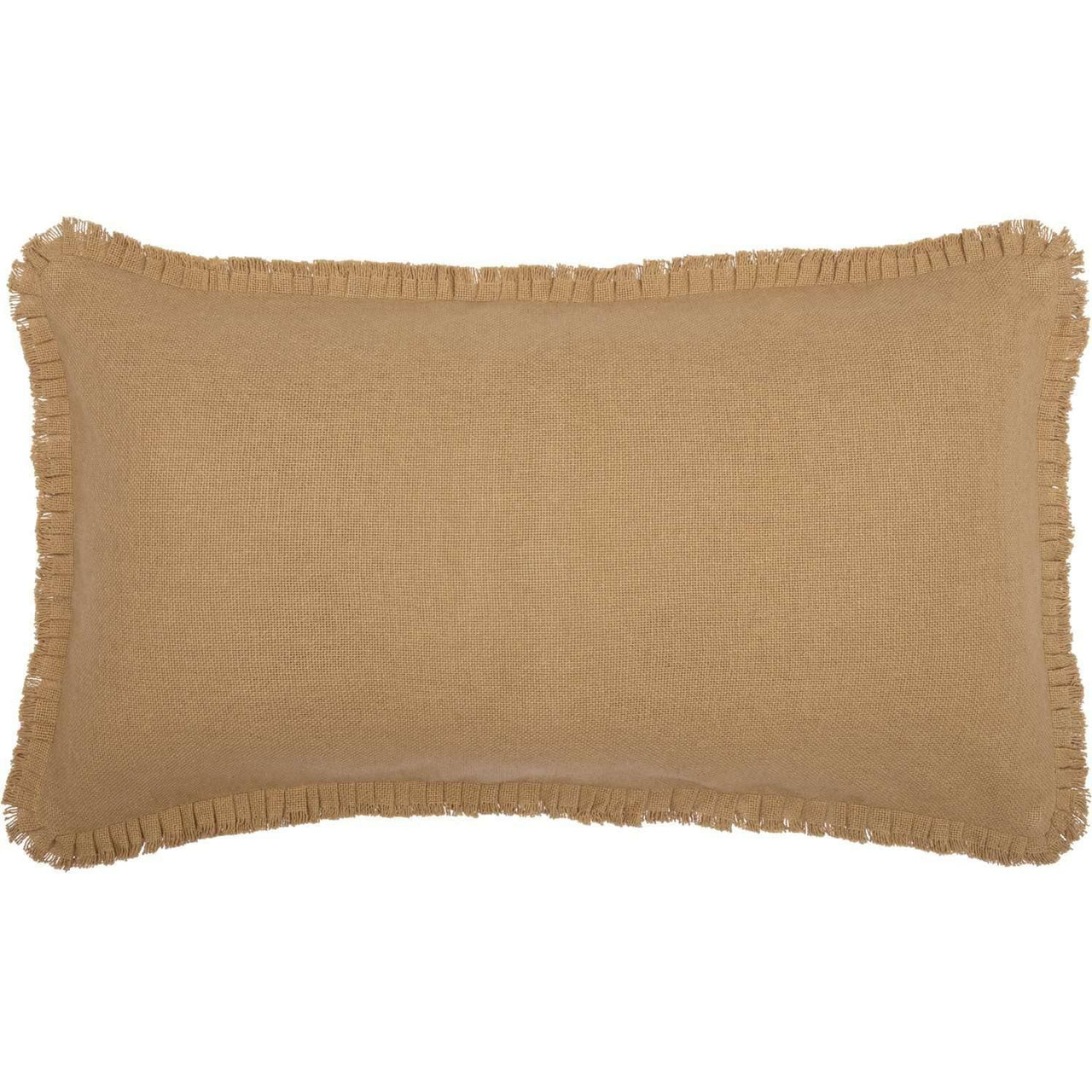 Burlap Natural King Sham w/ Fringed Ruffle 21x37 VHC Brands - The Fox Decor
