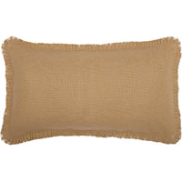 Thumbnail for Burlap Natural King Sham w/ Fringed Ruffle 21x37 VHC Brands - The Fox Decor