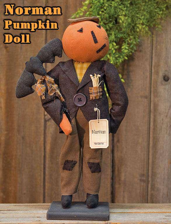 Norman Pumpkin Doll doll CWI Gifts 