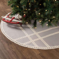 Margot Grey Christmas Tree Skirt 55 VHC Brands - The Fox Decor