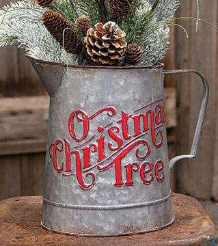 O Christmas Tree Metal Pitcher General CWI+ 