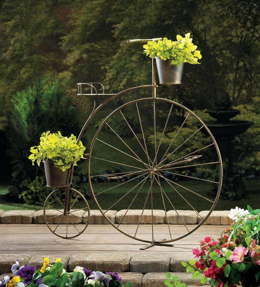 Old-Fashioned Bicycle Plant Stand - The Fox Decor