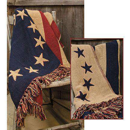 Old Glory Woven Throw Bedding CWI+ 
