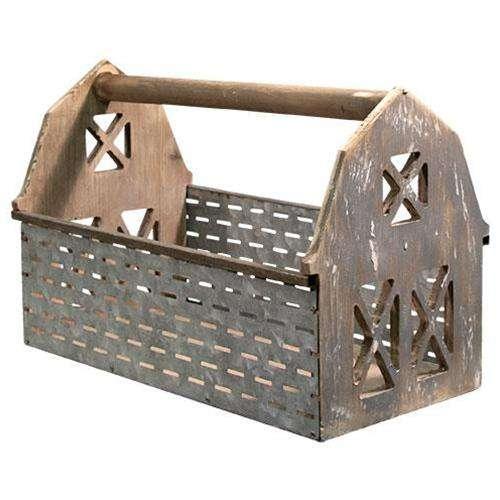 Olive Bucket Barn Wooden Basket Baskets CWI+ 