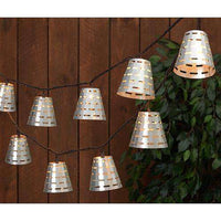 Thumbnail for '+Olive Bucket Light Strand, 10 Count Patio/Vintage Lighting CWI+ 
