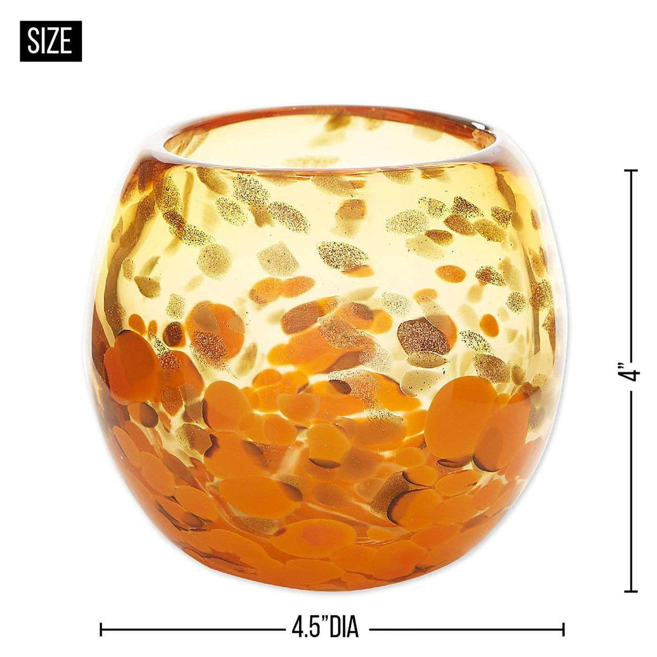 Orange Bowl Vase - The Fox Decor