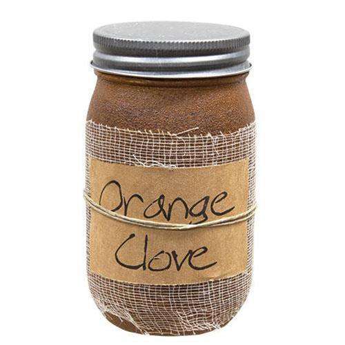 Orange Clove Jar Candle, 16oz Black Crow Candle Co. CWI+ 