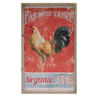 Thumbnail for *Organic Eggs Framed Sign HS Plates & Signs CWI+ 