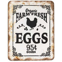 Thumbnail for Organic Farm Fresh Eggs Retro Look Sign Pictures & Signs CWI+ 