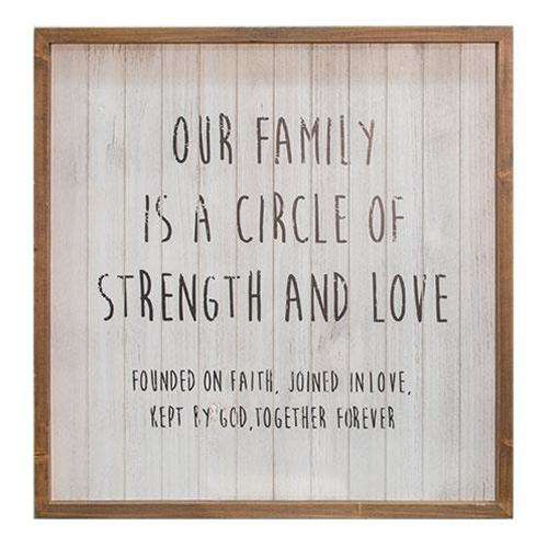 *Our Family Framed Sign Pictures & Signs CWI+ 