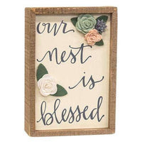 Thumbnail for Our Nest Inset Box Sign Word Blocks & Box Signs CWI+ 