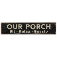 Thumbnail for ^Our Porch Sign Wall Decor CWI+ 