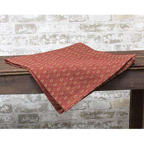 Packsville Rose Table Square, 34", Cranberry & Tan Tabletop CWI+ 