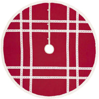 Thumbnail for Margot Red Christmas Tree Skirt 55 VHC Brands - The Fox Decor