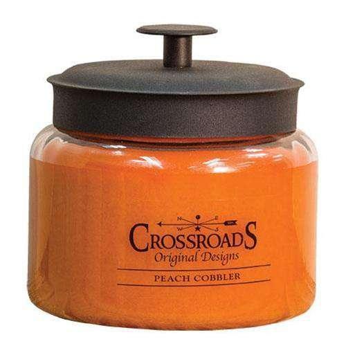 Peach Cobbler Jar Candle, 48oz - The Fox Decor