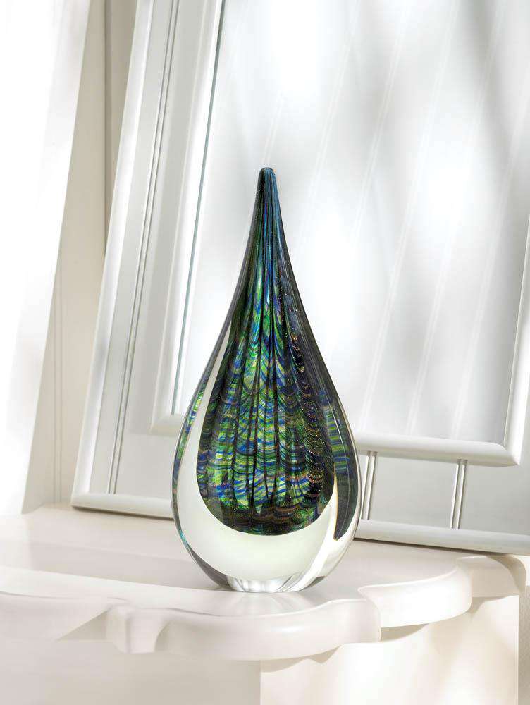 Peacock Art Glass Sculpture Gallery of Light 