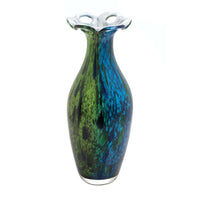 Thumbnail for Peacock Bloom Art Glass Vase Summerfield Terrace 