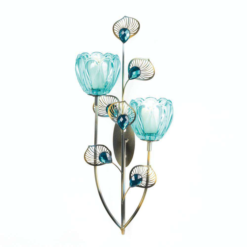 Peacock Blossom Duo Cup Sconce Summerfield Terrace 