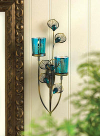  Peacock Plume Wall Sconce - The Fox Decor
