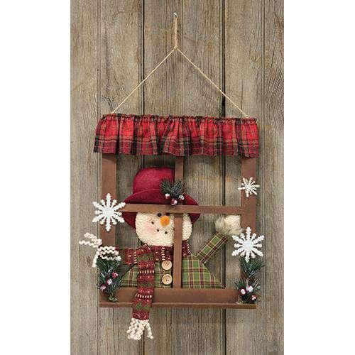 Peeking Snowman Window Wall CWI+ 