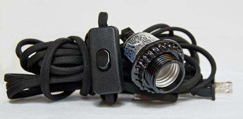 Pendant Adapter Cord - Black Lamps/Shades/Supplies CWI+ 