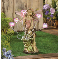 Thumbnail for Peony Fairy Solar Statue - The Fox Decor