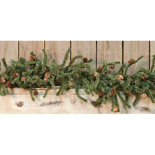 Pine Garland with Cones, 4 ft Christmas CWI+ 