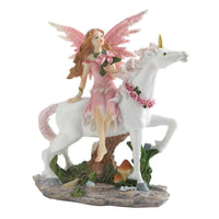 Thumbnail for Pink Fairy With Unicorn Figurine