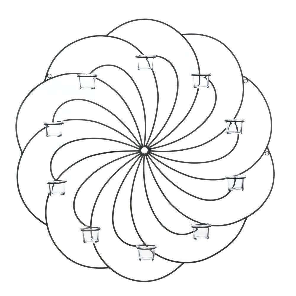 Pinwheel Candle Wall Sconce candle holder CWI+ 
