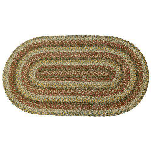 Plantation Oval Braided Rug CWI Gifts 