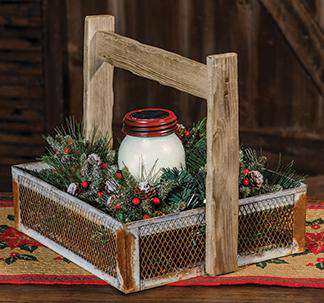 Poinsettia Jute Runner, 36" Tabletop CWI+ 