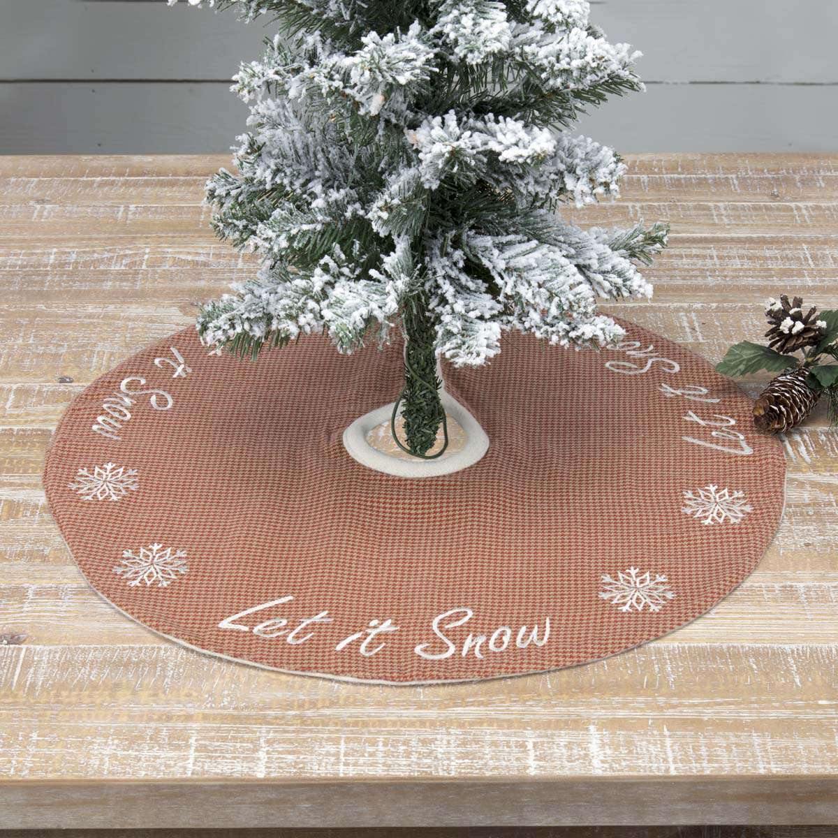 Let It Snow Mini Tree Skirt 21