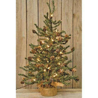 Pre-Lit Pinecone Tree - The Fox Decor