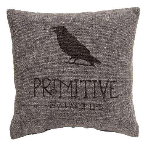 Primitive Black Crow Pillow - The Fox Decor