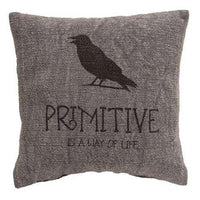 Primitive Black Crow Pillow - The Fox Decor