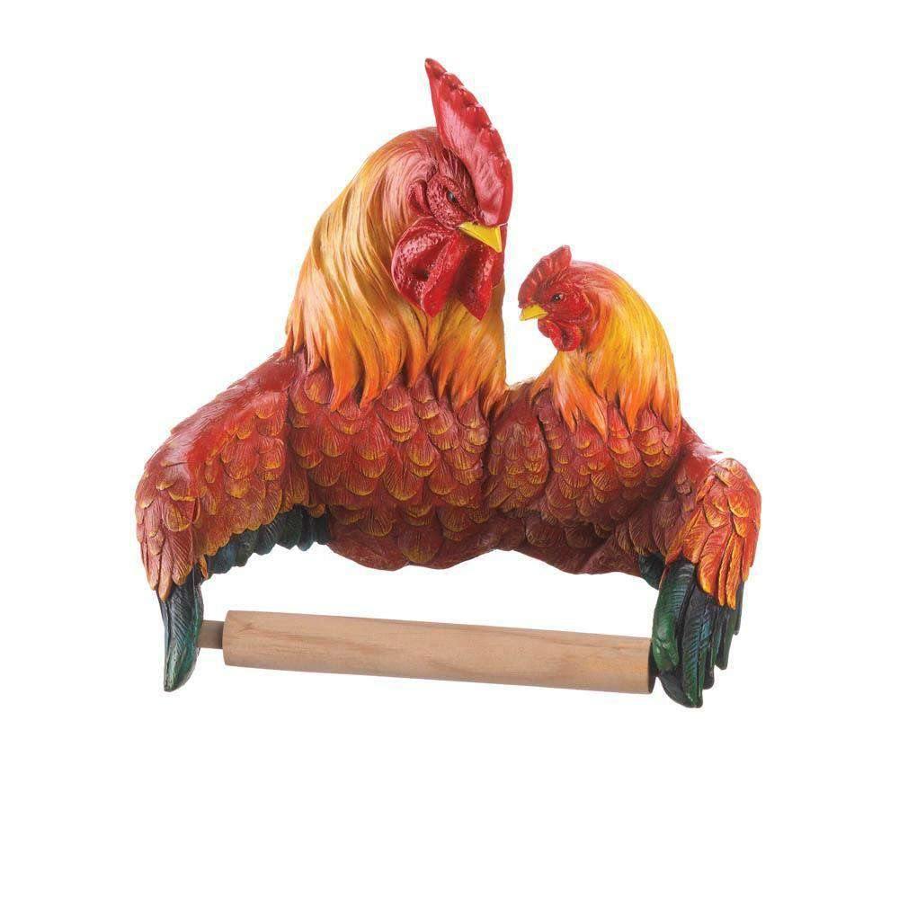 Proud Roosters Toilet Paper Holder - The Fox Decor